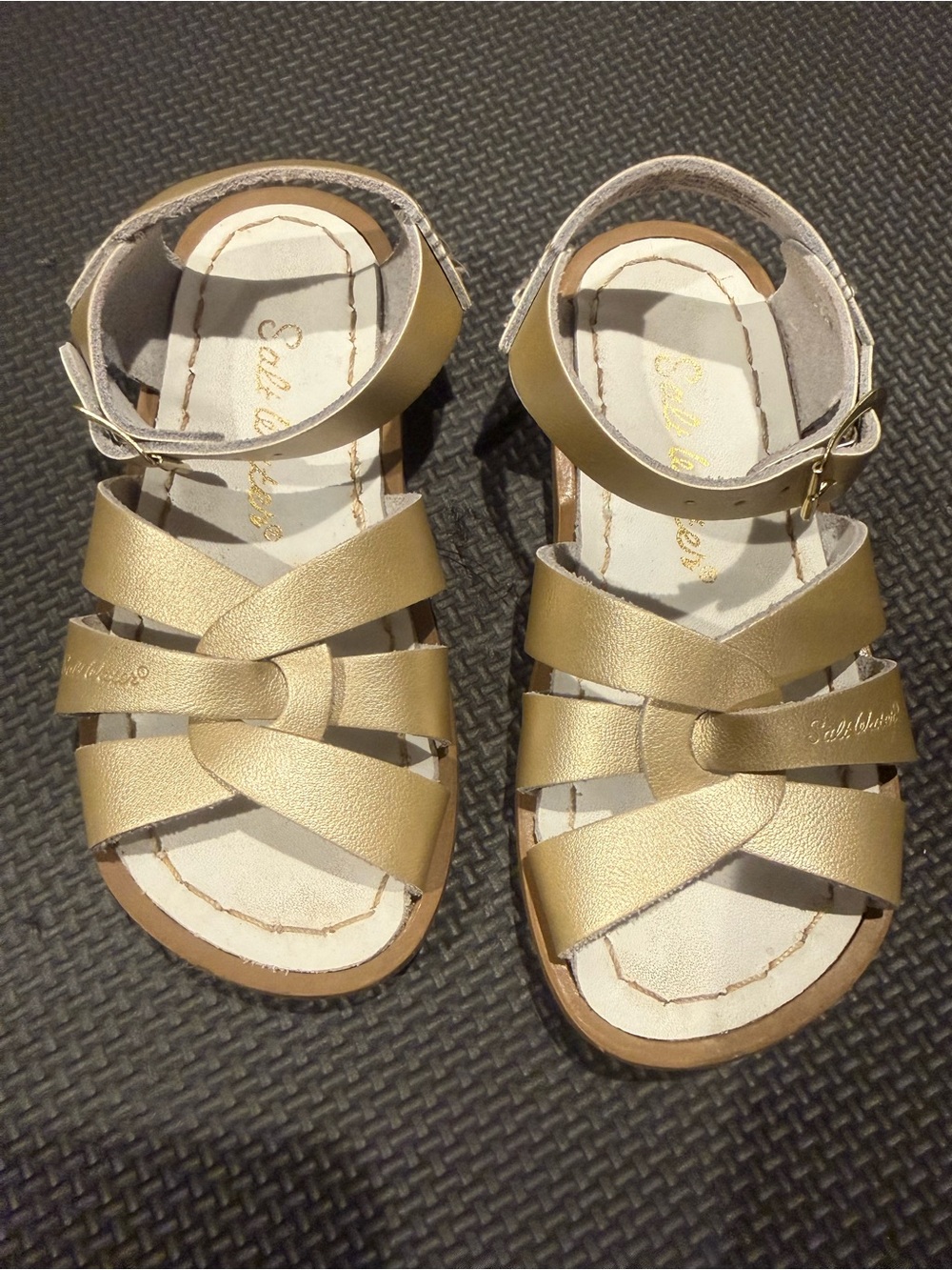 Salt Water Gold Sandals size 9
